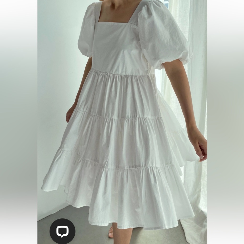 OAK + FORT Elegant White Mini Dress Size XS